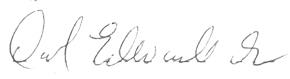 David Biscuit Edwards Signature